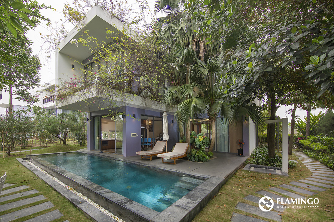 🏊Villa 2 phòng ngủ Flamingo Đại Lải Hồ bơi riêng (04 người lớn + 02 trẻ em)