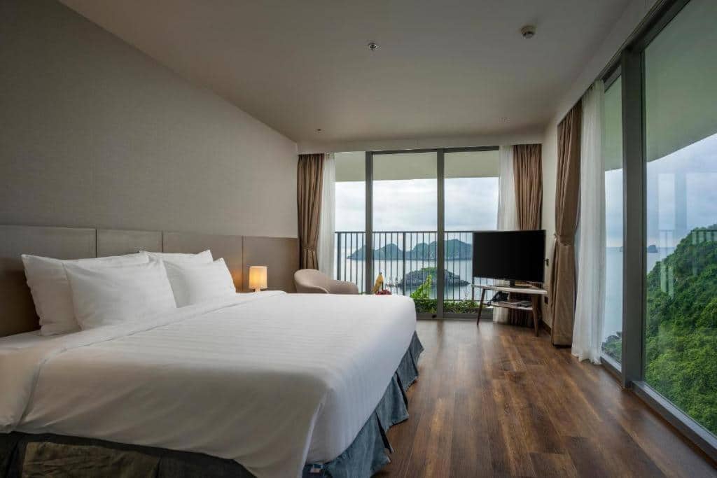 Căn hộ 1 phòng ngủ view biển Flamingo Cát Bà Resort